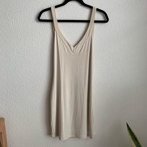 White Low Back Dress